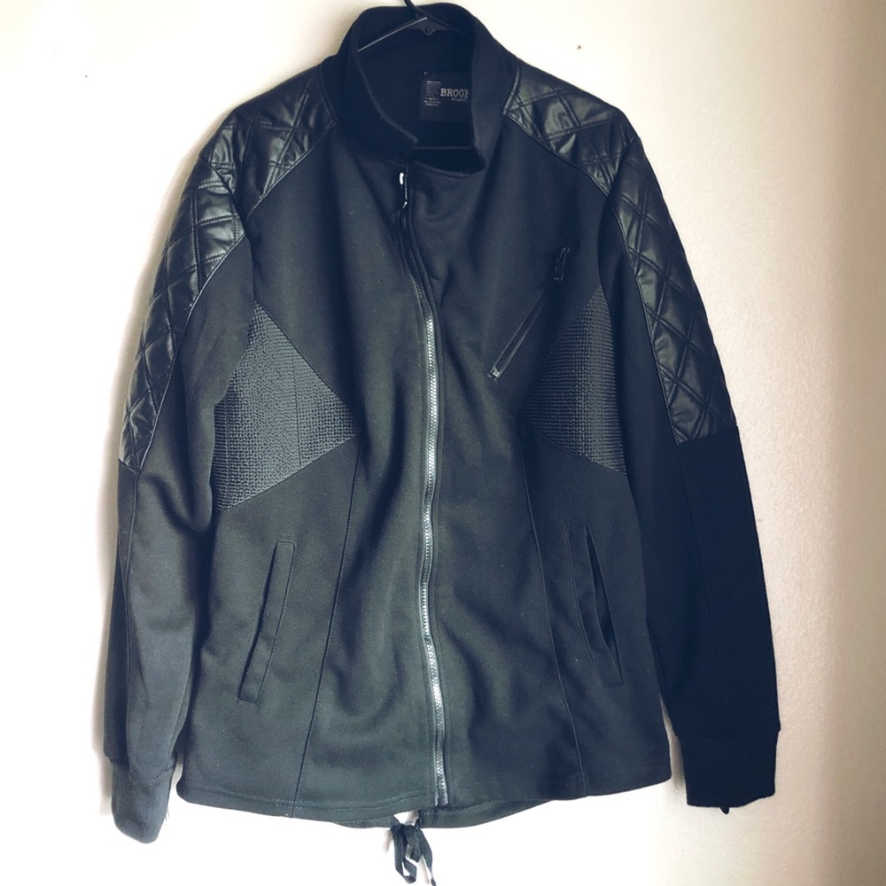 Brooklyn Standard Cotton & Leather Jacket